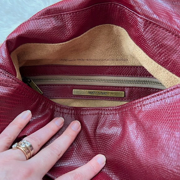 Matt & Nat Slouchy Front Flap Large Handbag Older Style Clean Purse - Picture 7 of 9